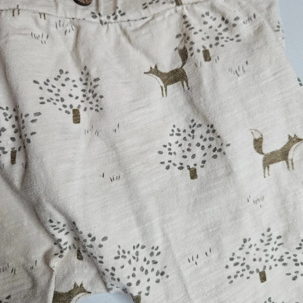 Rylee + Cru Baby Girl 6-12M Bundle Fox Print Set & Ribbed Floral Dress Bloomer